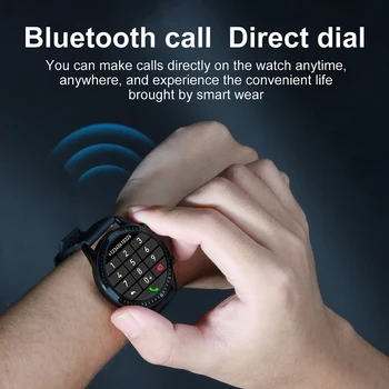 2021 Smart Watch Telefonas Visiškai Jutiklinį Ekraną Sporto Fitneso Žiūrėti IP68 Vandeniui 