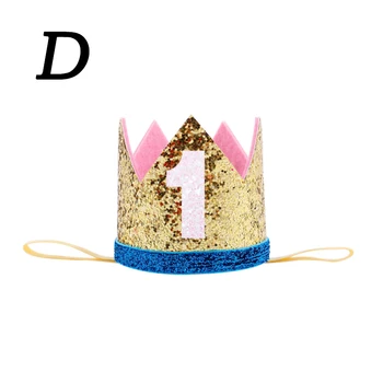1 2 3 Gimtadienio Kepurės Gėlių Karūna 1 Hat Naujagimiui Gimtadienio Lankelis Hairwear 1 Metų Princess Crown Dekoracijos