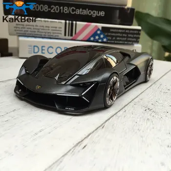 1:24 Lamborghini Terzo Millennio Black Lieti Automobilio Modelis, Modeliavimas, Automobilių Apdailos Surinkimo Dovana Žaislas Liejimo Modelis