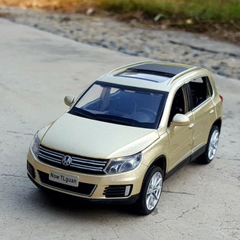 1:32 Volkswagens Tiguan VISUREIGIS Lydinio Diecasts Metalo Žaislinės Transporto priemonės Automobilio Modelį Traukti Atgal Modeliavimas Nedidelio Masto Vaikų Žaislai Dovana