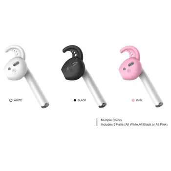 1 Pora Ausų Kabliukų AirPods 1/2 Minkšto Silikono Slydimui atsparus Nešiojamas Mini Ultra-light Apsaugos Earhooks Apple Airpods
