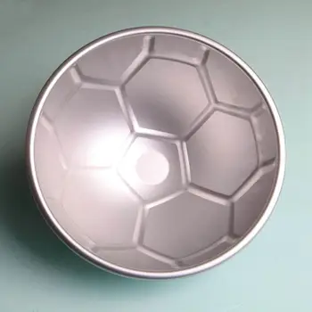 1 VNT 3D Pusė Raundo Rutulio Formos Futbolo Tortas Pelėsių 8 colių Sustorėjimas Aliuminio Lydinio Pelėsių Gimtadienio Kepimo Skardą