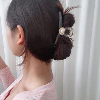 1 Vnt Korėjos Madinga Plaukų Letena Įrašą Elegantiškas Paprasta Temperamentas Pearl Dekoro Skrybėlės Moterims, Mada, Plaukų Aksesuarai