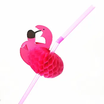 10/20PCS 3D Flamingo Geriamojo Šiaudelius Džiunglių Knyga Šiaudų Vasaros Baseinas Šalis Tiekia Vestuvių Dekoro Suaugusiųjų Rausva Juoda Flamingo Šiaudelius