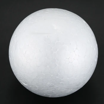 10 x Kalėdinė Dekoracija Modeliavimo Amatų Polistireninio Putplasčio Ball Sferoje 10cm---Baltieji