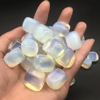 100g Natūralaus Opal Poliruoti Rolling Stone Crystal Cube Akmuo, Gamtinis Kristalų Gijimas Dekoratyvinės Aikštės Opalas Akmuo, 15-30mm