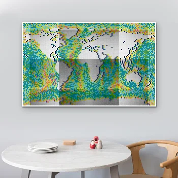 10240pcs SS Pasaulio Žemėlapio Taškų Mozaika, Portretas, Art Blokai Dažytos Fonas Pasidaryk pats Apdailos Plytos, Žaislų, Dovanų