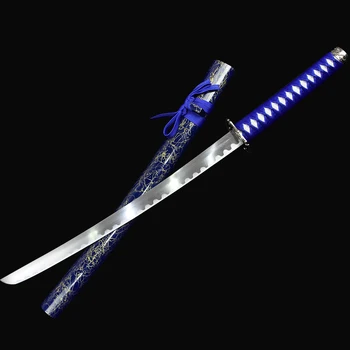 1045 plieno Japonijos Samurajų kardas Katana nekilnojamojo Rankų darbo Tanto катана настоящая peiliukas Samurajus kardas Kardo Tanto