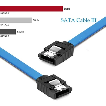 12 Pak 90 Laipsnių stačiu Kampu Tiesiai SATA III HDD, SDD Kabelis 6.0 Gbps Su Fiksavimo Liežuvėlis 16Inch Už SATA HDD, SSD, CD Tvarkyklės