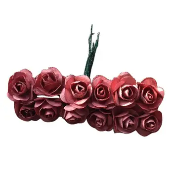 12Pcs Dirbtinių Rožių Gėlių Namuose Gimtadienio, Vestuvių, Švenčių Šalis 
