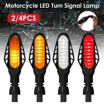 12V Motociklo Posūkio Signalo Lemputė Teka LED Indikatoriai Uodegos Šviesos Kopa Buggy, Stabdžių Žibintas