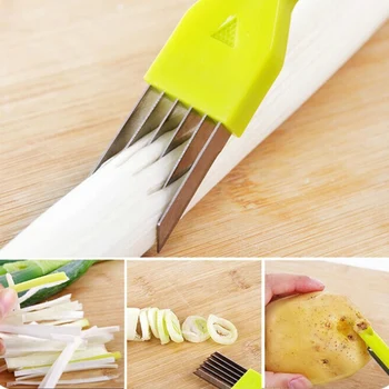 16.5*2.5 cm multi-funkcija 2 in 1 svogūnas, skutimo peilis peilis skylę kasti magija supjaustyti svogūnai virtuvės vaisių ir daržovių skustukas įrankis