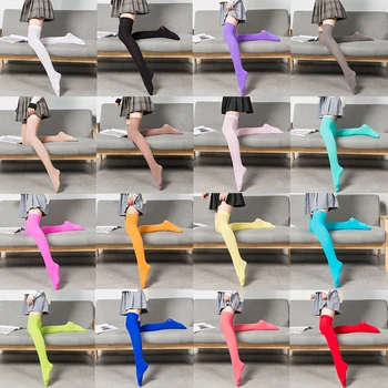 16 Spalvų Moterų Kojinės Naujas Mados Kojinės Atsitiktinis Medvilnės Aukštakulniais Per Kelio Medvilnės Aukštos Kojinės Mergaičių, Moterų Ilgas Kelio Kojinių