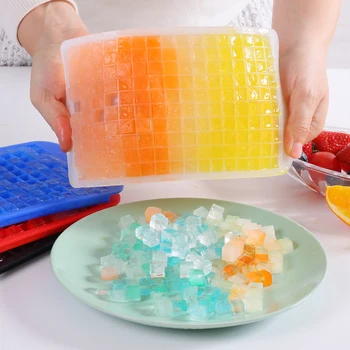 160 Tinklų Mini Medaus Ice Cube Padėklai Silikagelio Ledo Formą su Nuimamais Dangteliais, Rankų darbo Ice Maker Įrankiai, Virtuvės Reikmenys