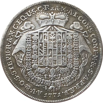 1771 Austrija 1 Thaler monetos kopija 41.7 MM