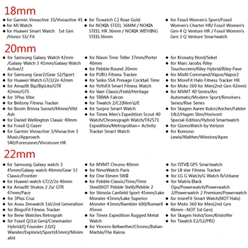 18mm 20mm 22mm Milano Dirželis Samsung Galaxy Žiūrėti 3 /Active 2/46mm/42mm Pavarų S3 Pasienio Apyrankė 