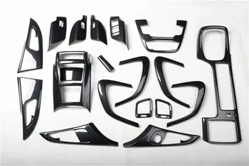 1lot Automobilių lipdukai ABS Juodos spalvos anglies pluošto grūdų vidaus apdailos dangtelis 2009-2016 OPEL INSIGNIA G09 automobilių reikmenys