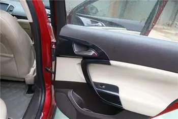 1lot Automobilių lipdukai ABS Juodos spalvos anglies pluošto grūdų vidaus apdailos dangtelis 2009-2016 OPEL INSIGNIA G09 automobilių reikmenys