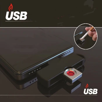 1PC cigarečių degiklio pakeičia automobilio USB žiebtuvėlis be įkrovimo gali būti patraukti orlaivio greitųjų geležinkelių