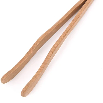1PC Natūralaus bambuko Rankų darbo Bambuko Arbatos Įrašus Pincetai Lenkti Tiesiai Kung Fu Arbatos Aksesuarai, Aukštos Kokybės