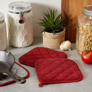 1pc Pot Holders Heat Resistant Cotton Mat Non-slip Potholder Cushion Kitchen Baking Hot Pads Table Placemat Accessories