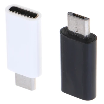 1PC USB 3.1 C Tipo moterį, Micro USB Vyrų Adapteris Keitiklis Jungtis