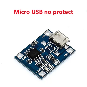 1PCS 5V 1A Micro USB 18650 Ličio Baterijos Įkrovimo Valdybos Kroviklio Modulis+Apsauga Dual Funkcijas TP4056