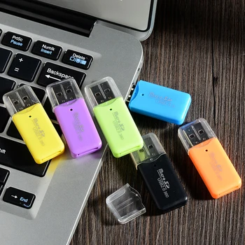 1pcs Kortelių Skaitytuvą Už Telefoną Atminties Kortelė TF Micro SD USB 2.0 Sąsaja Didelės Spartos Perdavimo Plastiko Mini Nešiojamieji Plug&Play