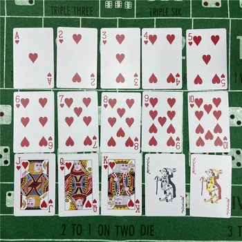 1pcs Kortos Plastikinės Kortos Vandeniui Kortų Pokerio Patalpų Šeimos Pramogos stalo Žaidimai Žaidimas Baralho