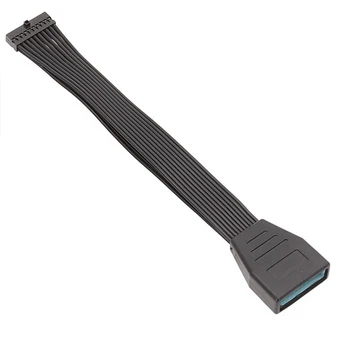 1Pcs Motininės Plokštės USB 3.0-20 Pin Female USB 3.0 20 Pin Male ilgiklis-15cm