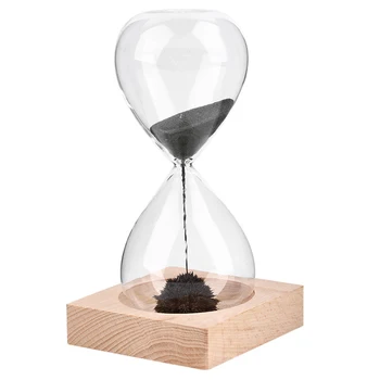 1Pcs Rankų darbo pūsto Laikmatis laikrodis Magneto Magnetinio smėlio laikrodis smėlio laikrodis amatų smėlio laikrodis smėlio laikrodis laikmatis Dovana, Namų Dekoro