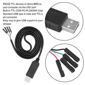 1Pcs USB į RS232 TTL Serijos Kabelio Adapterio Modulis PC-PL2303HX Chipset USB Kompiuterio Didmeninės