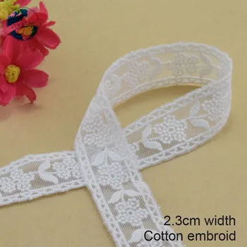 2.3 cm pločio poliesterio siuvinėjimo nėrinių siuvimo juostelės guipure apdaila vestuvių dekoravimas 