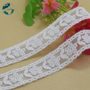 2.3 cm pločio poliesterio siuvinėjimo nėrinių siuvimo juostelės guipure apdaila vestuvių dekoravimas 