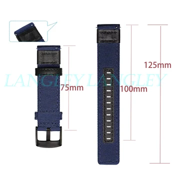 20 22mm Juosta Nailono Diržas, skirtas Samsung Galaxy Watch3 41mm 45mm Greito Atleidimo Apyrankę, Huawei Žiūrėti GT 2 Pro 46mm 42 Watchband