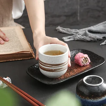 200ml Paprastumas, Keramikos Teacup Japonija Retro Stiliaus Kavos Puodelis Derliaus Kūrybos Watercup Asmenybės Keramikos Pieno Drinkware