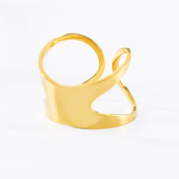 2019 Nerūdijančio Plieno Moterų Mados Žiedas Pirštu Papuošalai Geriausias Draugas Dovanos Rose Gold Reguliuojamas Žiedo Bague Femme