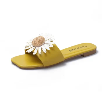 2020 Naujas Moterų Sandalai Mažas Daisy Butas Su Paplūdimys Anti-Slydimo Vasaros Moterų Sandalai & Šlepetės Mados Gėlės Dėvėti Moterų Sandalai