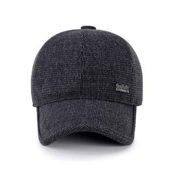 2020 Naujas Žiemos beisbolo kepuraitę mozaikos standartas vidutinio amžiaus kepurės vyrų rudens ir žiemos vilnonių tėtis skrybėlės lauko Casquette skrybėlę