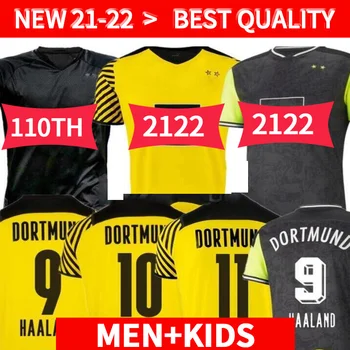 2021 2022 dortmund futbolo džersis Borussia 21 22 futbolo marškinėliai HAALAND GRĄŽINAMASIS NEONGELB BELLINGHAM SANCHO HUMMELS BRANDT kids kit