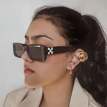 2021 futuristinis akiniai nuo saulės Moterims, Naujo Prekės ženklo Dizaineris Juoda lunette de soleil 