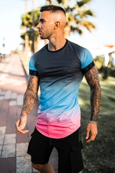 2021 Karšto pardavimo vyriški marškinėliai 3D atspausdintas ragup rankovėmis gatvės populiarus dryžuotas marškinėliai trumpomis rankovėmis, greitas pristatymas
