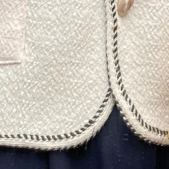 2021 m. Vasarą Laisvi Rodo, Plonas Trumpas Rankovės Mažas Kvepalų susagstomi megztiniai V-kaklo, Vieną Breasted Mygtuką korėjos Saldus Mados Slim Viršūnės