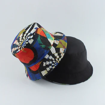 2021 Mados Dizaino Pledas Kibirą Kepurės Moterims, Vyrams, Apsauga Nuo Saulės, Žvejybos Kepurės Gorro Balta Juoda Patikrinti Spausdinti Žvejys Skrybėlę