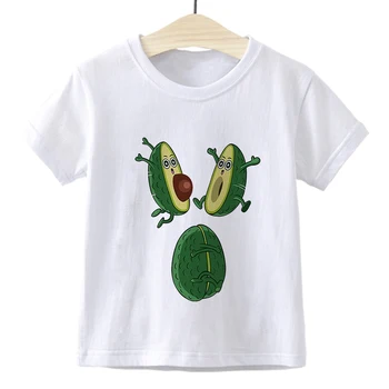 2021 Mergaitė Berniukų Drabužius, Avokado Mielas Retro Grafika Vaikų marškinėliai Madinga Madinga Estetika Hipster Kawaii Vaikų Marškinėliai