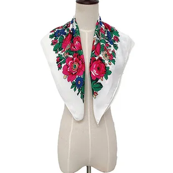 2021 Moterų Pavasario Žiemos Folk-custom Gėlių Spausdinti Šalikas Šiltų Kašmyro Šalikai, Skaros ant Kaklo Bandana Lady Kelionės Wrap Scarve