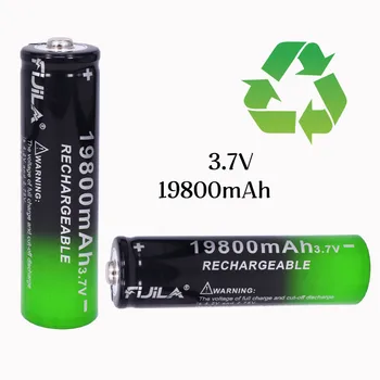 2021 NAUJAS 1~ 10VNT 18650 baterija 3,7 V 19800 mAh batera recargable de Li-Ion para linterna LED Caliente Nueva de Alta Calidad