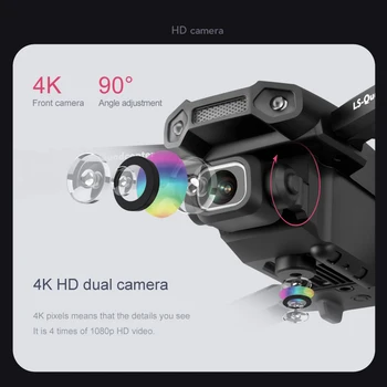 2021 Naujas LS-XT6 Drone 4K 1080P HD Dual Camera WiFi Fpv vaizdo Perdavimo, Sulankstomas Keturias ašis Drushless Motorinių RC Drone