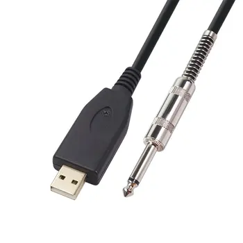 2021 Naujas USB 6.35 Elektrinė Gitara Įrašymo Laidas USB Prie XLR Audio Kabelis Įrašymo Kabelio Laido Adapteris 2m Gitara Kabelis