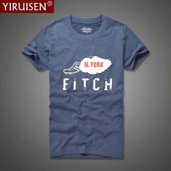 2021 Naujas YiRuiSen Prekės Medvilnės Minkštas AF Siuvinėjimo T-shirt Vyrai, O-Kaklo Stilius Atsitiktinis Trumpas Rankovės Mados Vasaros Aukščiausios Kokybės